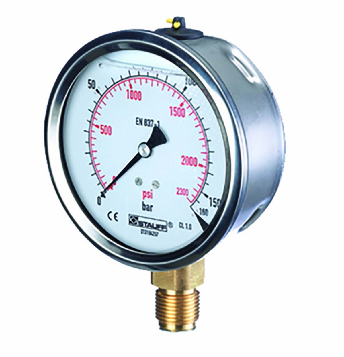 SPG 100 00025 1 S B08 0 25 BAR 360 PSI PRESSURE GAUGE SPG 100 00025 1 S B08 0 25 BAR 360 PSI PRESSURE GAUGE