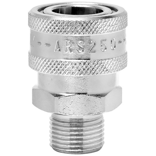 QC 3/8” BSP M NICKEL PLATED BRASS TO 4050 PSI COUPLING