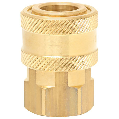 QC 1/4” BSP F NICKEL PLATED BRASS TO 4050 PSI COUPLING