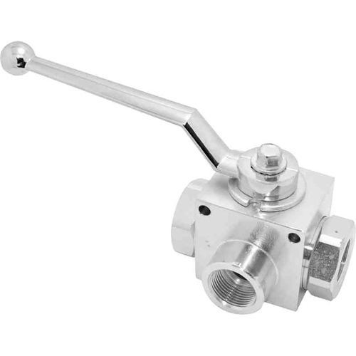HIGH PRESSURE 3 WAY T PORT BALL VALVE WITH MH 1/4"
