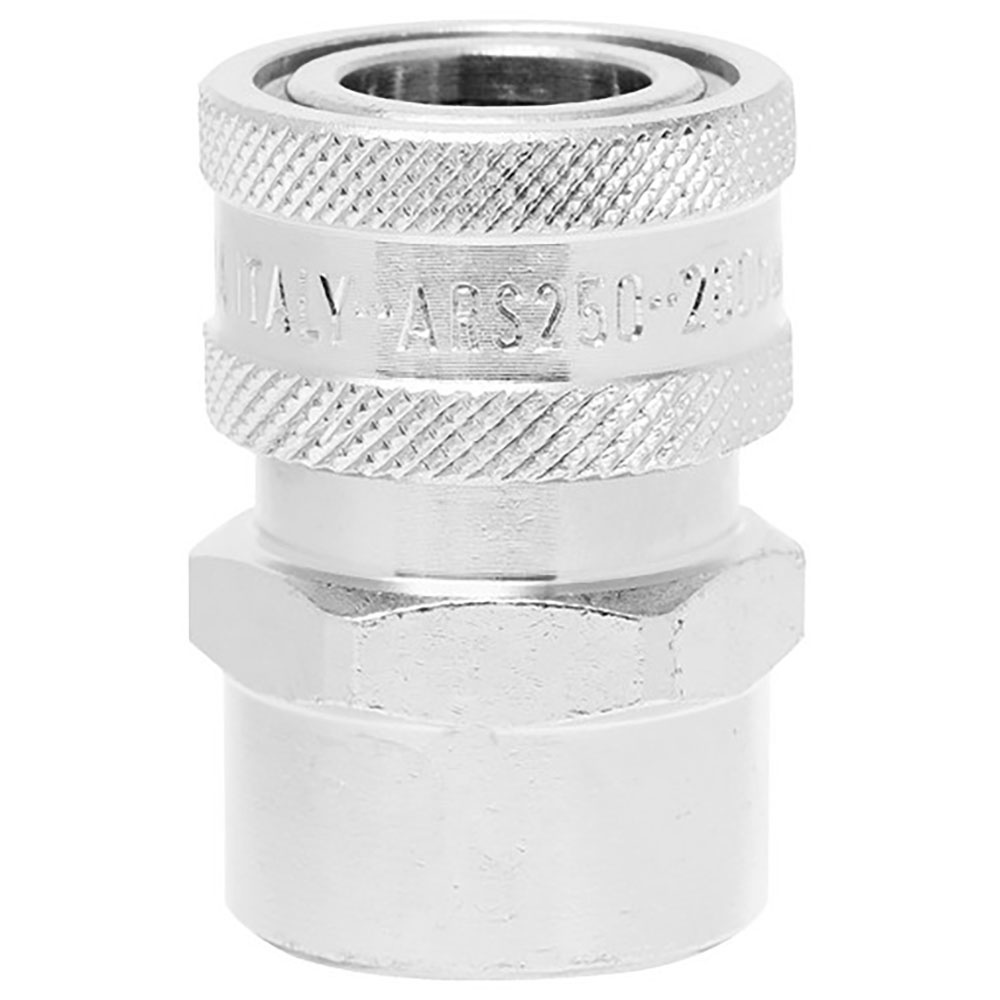QC 3/8” X 1/2” BSP F NICKEL PLATED BRASS TO 4050 PSI COUPLING