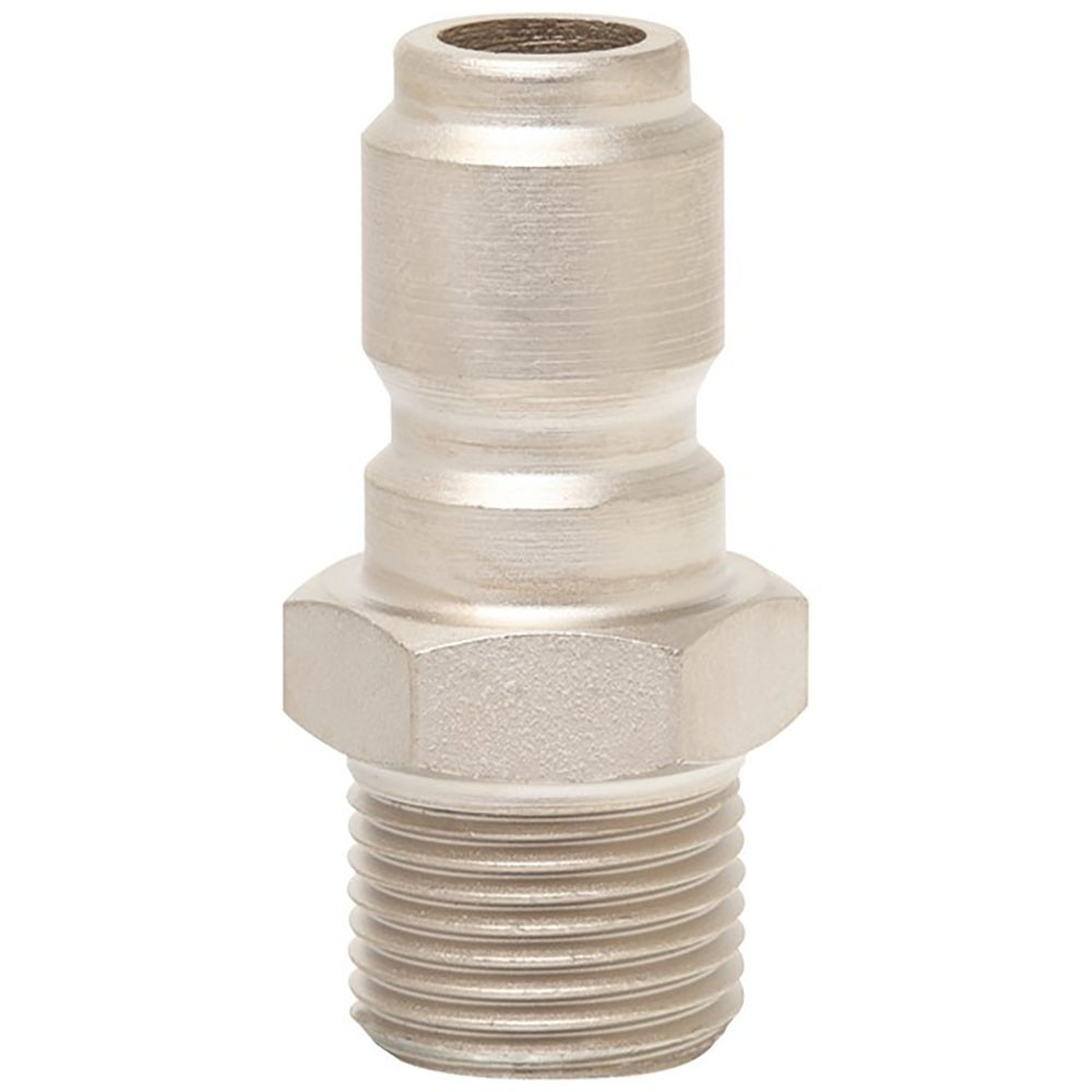 QC 3/8” BSP M NICKEL PLATED BRASS TO 4050 PSI COUPLING